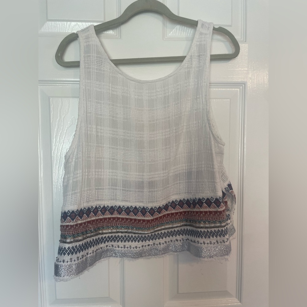 Free People OS beaded top